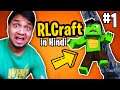 DRAGON FIGHT IN RLCRAFT and this happen... - Minecraft RLCraft Series (Hindi) #1