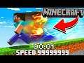 MINECRAFT But My Speed Rises Every Second