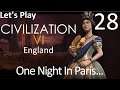 One Night In Paris... Civilization VI Gathering Storm as England - Part 028 - Let's Play