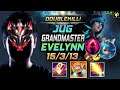 GrandMaster Evelynn Jungle vs Gwen - 천상계 장인 정글 이블린 템트리 룬 메자이 수확 イブリン Эвелинн 痛苦之拥 - LOL KR 11.14