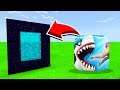 How To Make A Portal To HUNGRY SHARK Dimension in Minecaft Pocket Edition/MCPE