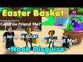 Noob Disguise With Easter Basket Secret Pet! Noob Trolling Fun - Bubble Gum Simulator