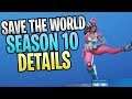 FORTNITE - Everything New In Save The World Season 10 (Emotes And Hit The Road Event)