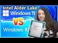 Intel Windows 10 vs. Windows 11 Alder Lake Benchmarks (12900K & 12600K CPUs)