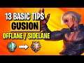 TUTORIAL GUSION OFFLANE NEW PATCH | BEST TIPS & GUIDE GUSION OFFLANE | NEW BUILDS & EMBLEMS | MLBB