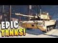 Crossout - Epic Tanks! M1 Abrams, Churchill & Weird Combo (Crossout Gameplay)