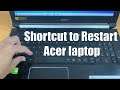 How to Restart Acer Laptop Windows 10 Using Just Keyboard