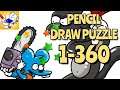 PENCIL DRAW PUZZLE - DRAW ONE PART Gameplay All Level 1 - 360