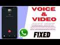 WhatsApp Voice Call & Video Call NOT Working Problem Solve ! How To Fix WhatsApp Call