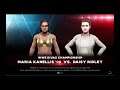 WWE 2K19 Daisy Ridley VS Maria Kanellis 1 VS 1 Match WWE Divas Title