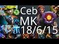 Ceb carry Monkey King vs Spectre, Puck, Dragon Knight - Command: all center of Nimbus - dota2