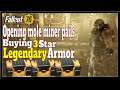 Fallout 76 Opening Mole Miner Pails and Buying 3 Star Armor