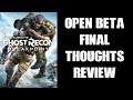 Ghost Recon Breakpoint Open Beta Final Thoughts Review (PS4)