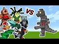 Mechagodzilla Vs. Ice and Fire: Dragons Monsters in Minecraft