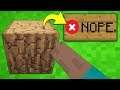 Minecraft Except Blocks are Impossible to Break