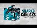 NHL 20 PS4. 2019-2020 REGULAR SEASON 01.29.2020: Vancouver CANUCKS VS San Jose SHARKS !