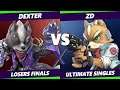 S@X 421 Losers Finals - Dexter (Wolf, Lucina) Vs. ZD (Fox, Wolf) Smash Ultimate - SSBU