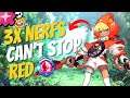 ✂️🐱‍👤BOOSTED RED PLAYER DOMINATES WITH RUST AND 3 NERFS IN SMASH LEGENDS