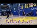 📺 Kuminga x Draymond shoot 3s after Warriors training camp practice at Oracle Performance Center