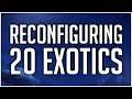 RECONFIGURING 20 Exotics in The Division 2 to See the RNG Rates!