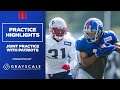 TOP Highlights Last Joint Practice with Patriots | Giants Training Camp