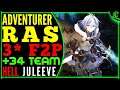Adventurer Ras Hell Juleeve Council (3* F2P +34 Team) Epic Seven Raid Epic 7 Labyrinth E7