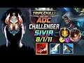 Challenger Sivir ADC vs Ziggs - 챌린저 원딜 시비르 템트리 룬 드락 치속 シヴィア Сивир 战争女神 希維爾 - LOL KR 11.14