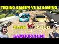 GTA 5: Techno Gamerz vs AJ Gaming Lamborghini on Ramp - SIAN vs Gold Lamborghini || KTM and HAYABUSA