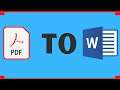 How to Convert PDF File to World File easily 2021