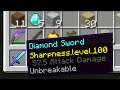 i started with Sharpness 100 in Minecraft UHC..