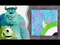 Oil Paint Art Inspired by Mike and Sulley | Disney Family