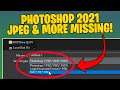 Photoshop Save as Jpeg and Other Formats NOT Available FIX - 2021