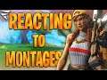 🔴REACTING TO FORTNITE MONTAGES LIVE | Code Neppy #AD 🔴
