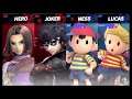 Super Smash Bros Ultimate Amiibo Fights   Request #5928 Hero & Joker  vs Ness & Lucas