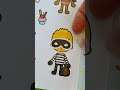 Toca Life Dress Up Reusable Stickers 2 #tocalife #tocaboca #tocalifeworld