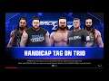 WWE 2K19 Kevin Owens,Roman Reigns VS Shane McMahon,Drew Mcintyre,Elias 2 VS 3 Handicap Match