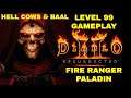 Diablo 2 Resurrected - Level 99 FIRE RANGER PALADIN - COW LEVEL / BAAL RUN - 3440x1440 Ultrawide
