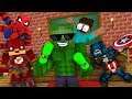Monster School : SUPER HEROES BOTTLE FLIP CHALLENGE - Minecraft Animation