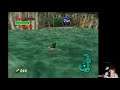 Viewers Help Totally Blind Gamer Pass Zelda OOT diving game in less then 5 Minutes!!