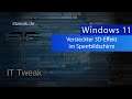 Windows 11 - Versteckter 3D Effekt im Sperrbildschirm