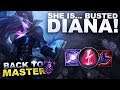 DIANA IS BUSTED! ONE SHOT'S IN D1 PROMO! - Back to Master | League of Legends