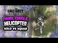 Helicopter in final circle solo vs squad! | Call of Duty Mobile Battle Royal Gameplay