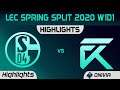S04 vs XL Highlights LEC Spring 2020 W1D1 Schalke 04 vs Excel Esports LEC Highlights 2020 by Onivia