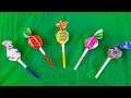 Some Lot's Of Candies Five Little Lollipop Cutting ASMR