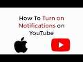 How to Turn ON Notifications on Youtube iPhone UPDATED
