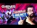 REAGINDO ao NOVO JOGO dos Guardiões da Galáxia Gameplay | Marvel's Guardians of the Galaxy React