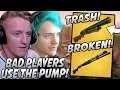 Tfue & Ninja REFUSE To Use The PUMP SHOTGUN & Explain Why It's For TRASH Players Only!