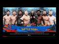 WWE 2K19 Brock Lesnar VS Wyatt,Reigns,Kofi,Miz,Finn,Drew,Sheamus 8-Man Battle Royal Match