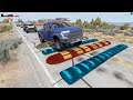 Cars vs Massive Speed Bumps and Massive Potholes #13 - BeamNG.drive | BeamNG-Cars TV