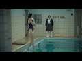 Lily Cole One-Piece Black Swimsuit Body Dive Pool Scene